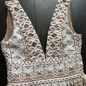 Boutique white lace dress